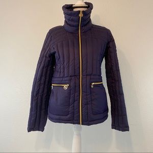 Michael Kors Purple Puffer Packable Jacket
